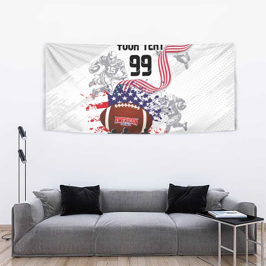 Custom American Football Tapestry Road to Glory