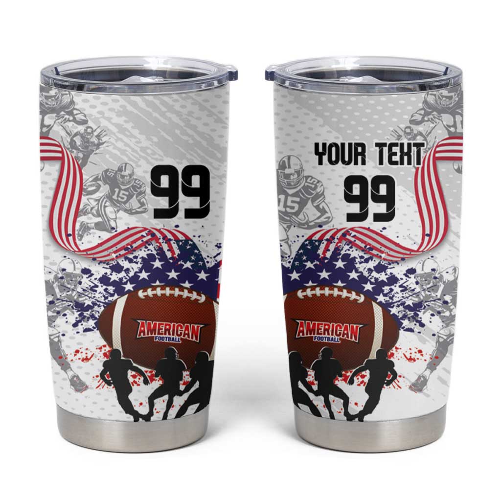 Custom American Football Tumbler Cup Road to Glory