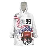 Custom American Football Wearable Blanket Hoodie Road to Glory