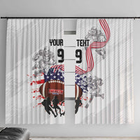 Custom American Football Window Curtain Road to Glory