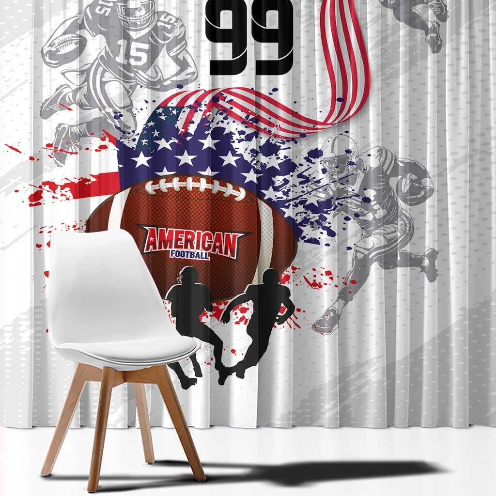 Custom American Football Window Curtain Road to Glory