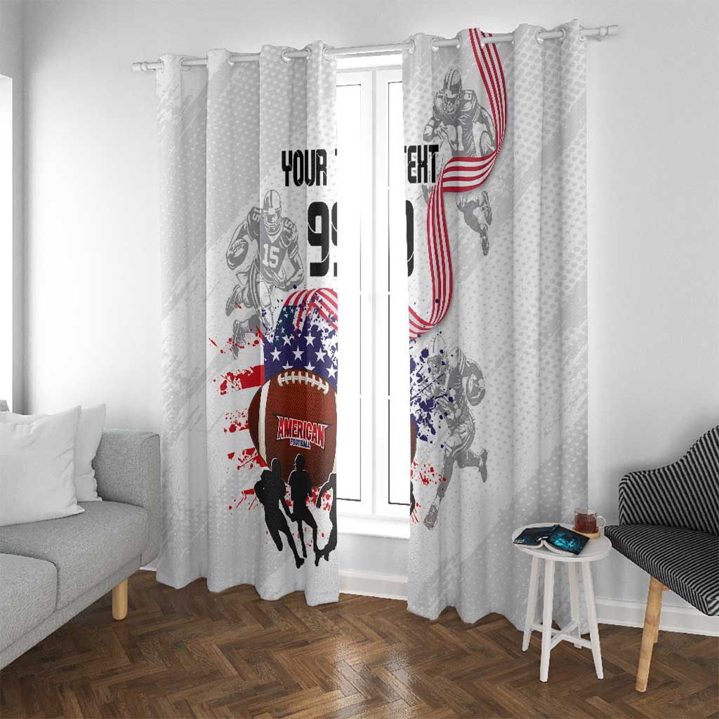 Custom American Football Window Curtain Road to Glory