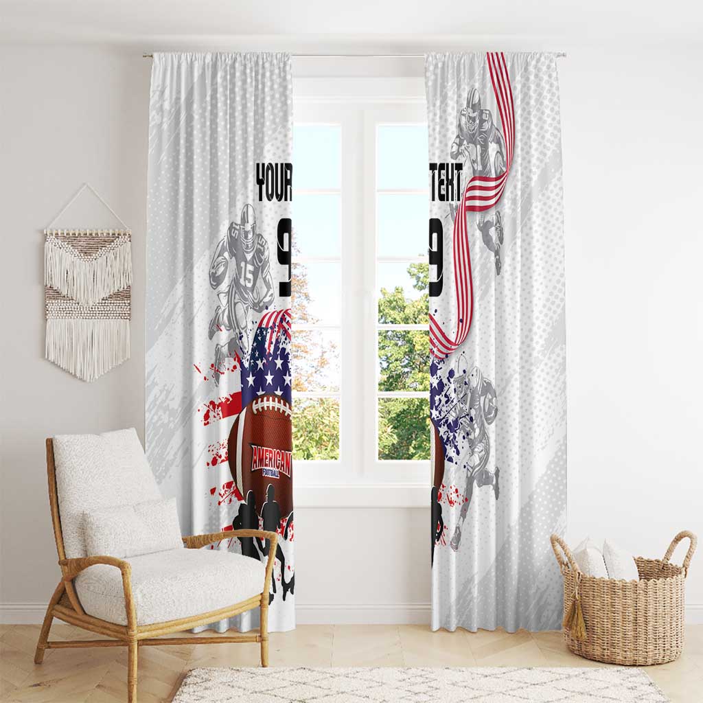 Custom American Football Window Curtain Road to Glory