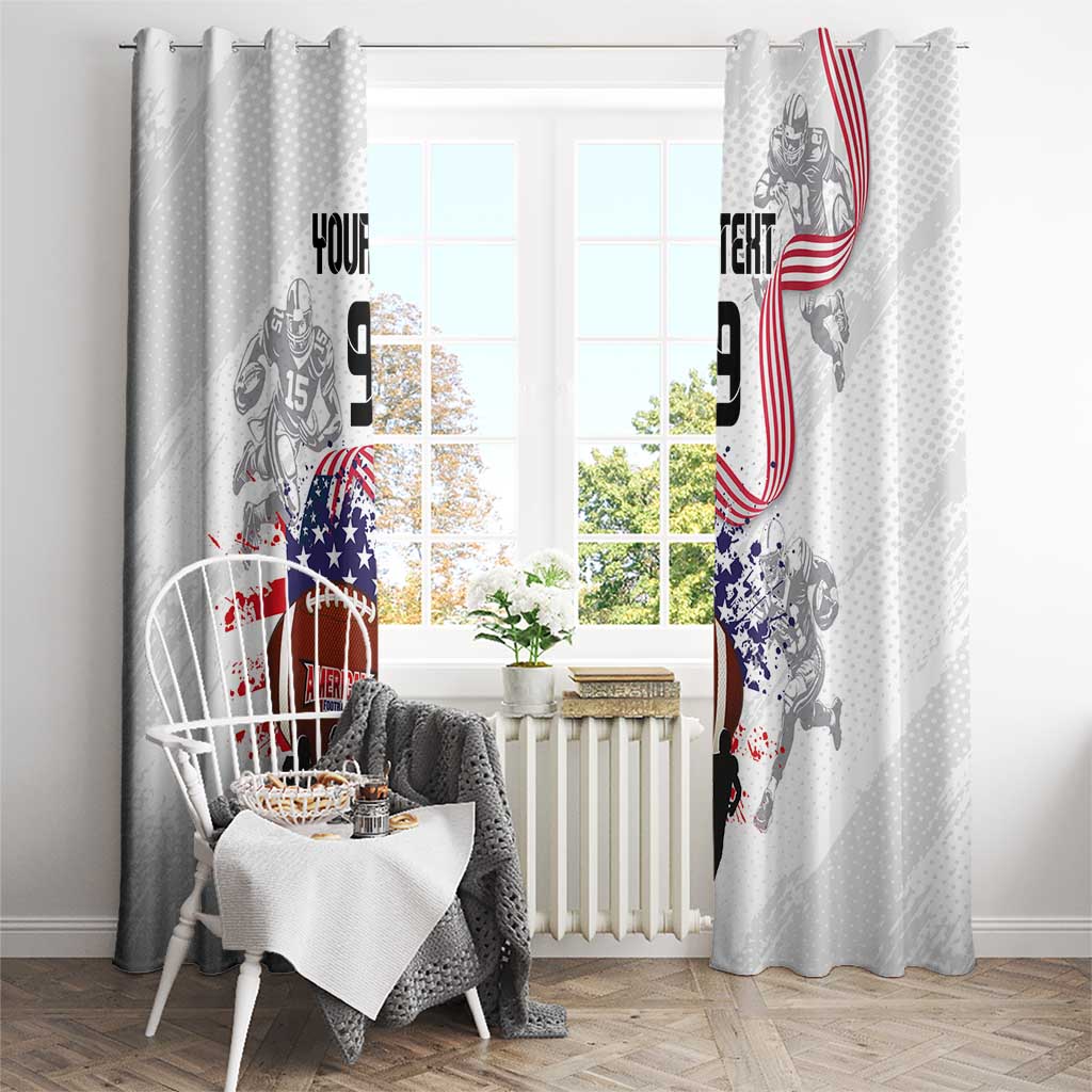 Custom American Football Window Curtain Road to Glory