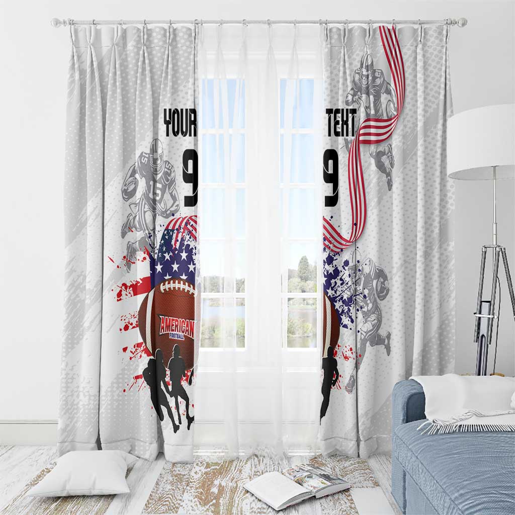 Custom American Football Window Curtain Road to Glory
