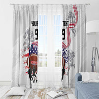 Custom American Football Window Curtain Road to Glory