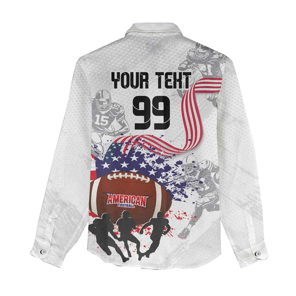 Custom American Football Women Casual Shirt Road to Glory