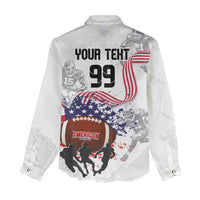 Custom American Football Women Casual Shirt Road to Glory