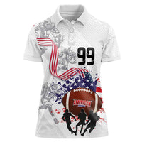 Custom American Football Women Polo Shirt Road to Glory