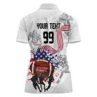 Custom American Football Women Polo Shirt Road to Glory