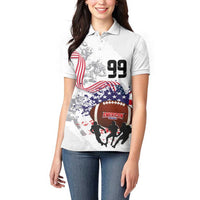 Custom American Football Women Polo Shirt Road to Glory