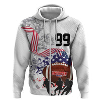 Custom American Football Zip Hoodie Road to Glory