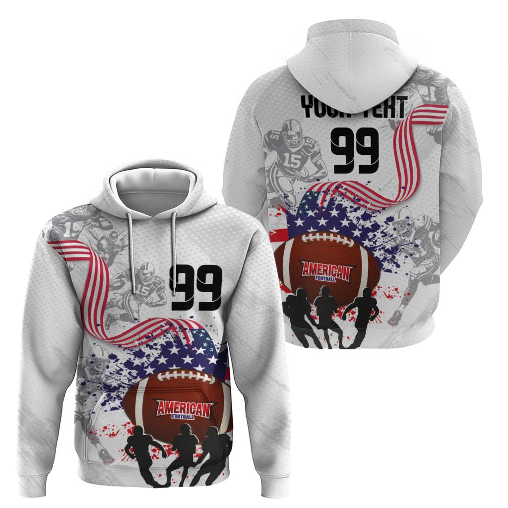 Custom American Football Zip Hoodie Road to Glory