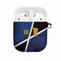 Custom Scottish Football AirPods Case Lion and Tartan Patchwork Pattern