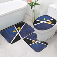 Custom Scottish Football Bathroom Set Lion and Tartan Patchwork Pattern