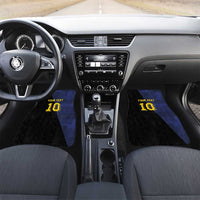 Custom Scottish Football Car Mats Lion and Tartan Patchwork Pattern