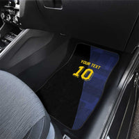 Custom Scottish Football Car Mats Lion and Tartan Patchwork Pattern