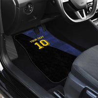 Custom Scottish Football Car Mats Lion and Tartan Patchwork Pattern