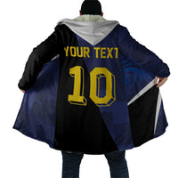 Custom Scottish Football Cloak Lion and Tartan Patchwork Pattern