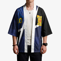 Custom Scottish Football Kimono Lion and Tartan Patchwork Pattern