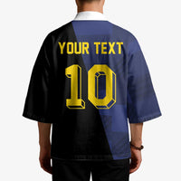 Custom Scottish Football Kimono Lion and Tartan Patchwork Pattern