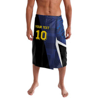 Custom Scottish Football Lavalava Lion and Tartan Patchwork Pattern