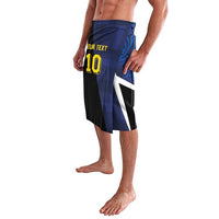 Custom Scottish Football Lavalava Lion and Tartan Patchwork Pattern