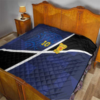 Custom Scottish Football Quilt Lion and Tartan Patchwork Pattern