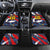 Custom Japan Football Car Mats Seigaiha and Brush Style