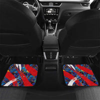 Custom Japan Football Car Mats Seigaiha and Brush Style