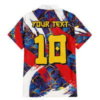 Custom Japan Football Family Matching Mermaid Dress and Hawaiian Shirt Seigaiha and Brush Style