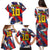 Custom Japan Football Family Matching Puletasi and Hawaiian Shirt Seigaiha and Brush Style