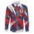 Custom Japan Football Family Matching Short Sleeve Bodycon Dress and Hawaiian Shirt Seigaiha and Brush Style