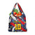 Custom Japan Football Grocery Bag Seigaiha and Brush Style