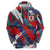 Custom Japan Football Hoodie Seigaiha and Brush Style
