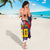 Custom Japan Football Sarong Seigaiha and Brush Style