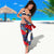 Custom Japan Football Sarong Seigaiha and Brush Style