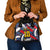 Custom Japan Football Shoulder Handbag Seigaiha and Brush Style