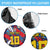 Custom Japan Football Spare Tire Cover Seigaiha and Brush Style