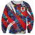 Custom Japan Football Sweatshirt Seigaiha and Brush Style