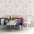 Custom Japan Football Tablecloth Seigaiha and Brush Style
