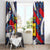 Custom Japan Football Window Curtain Seigaiha and Brush Style