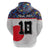 Custom Japan Football Hoodie Seigaiha and Sun