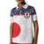 Custom Japan Football Kid Polo Shirt Seigaiha and Sun