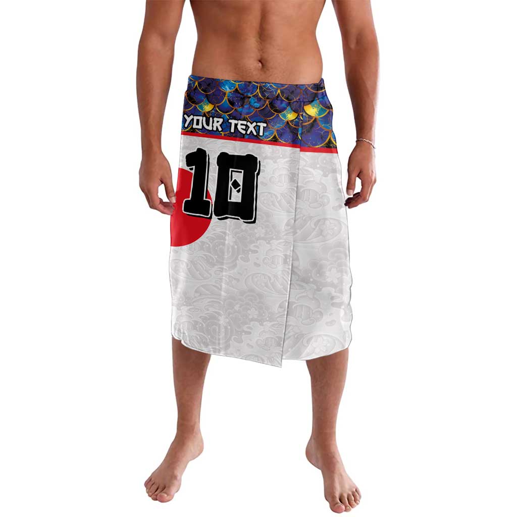 Custom Japan Football Lavalava Seigaiha and Sun