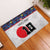 Custom Japan Football Rubber Doormat Seigaiha and Sun