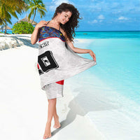 Custom Japan Football Sarong Seigaiha and Sun