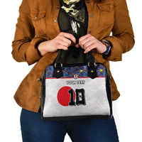 Custom Japan Football Shoulder Handbag Seigaiha and Sun