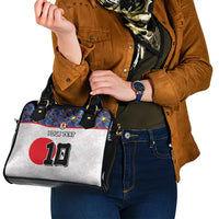 Custom Japan Football Shoulder Handbag Seigaiha and Sun