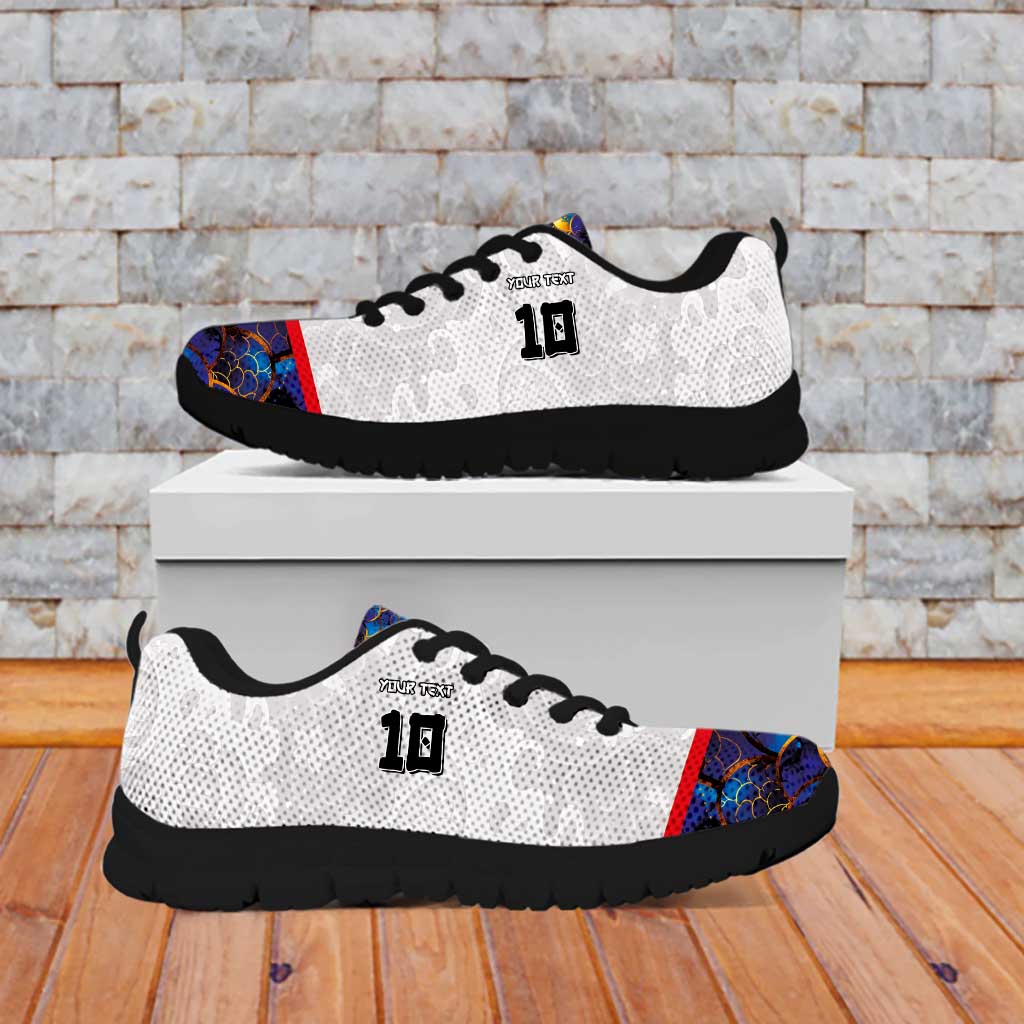 Custom Japan Football Sneakers Seigaiha and Sun